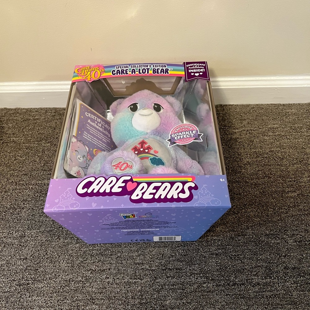 - Care Bears Care A Lot Bear 40th Anniversary Plush Special Collector's Ed…